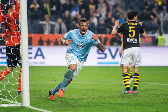Malmö FFs Felipe Carvalho jublar
