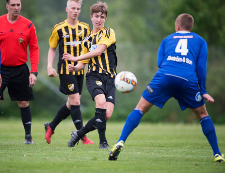 IFK Hässleholms Isak Olsson i B-lagsmatchen mellan Nosaby
