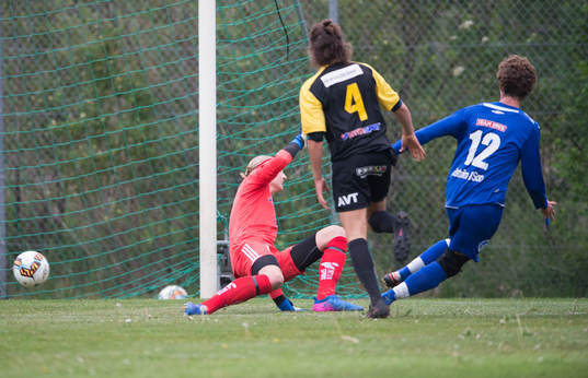 Mål i B-lagsmatchen mellan Nosaby och IFK Hässleholm i