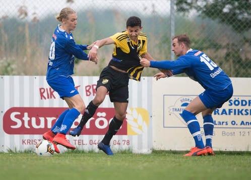 IFK Hässleholms Waed Shaif i B-lagsmatchen mellan Nosaby
