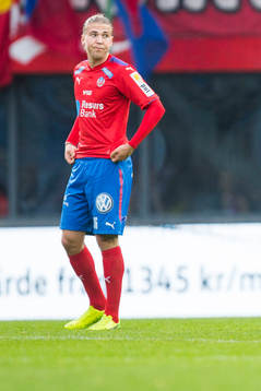 Helsingborgs Charlie Weberg deppar