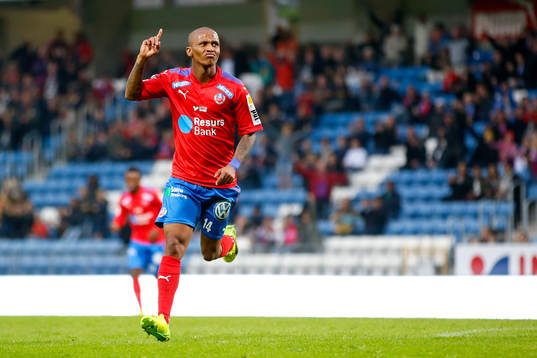 Helsingborgs Bradley Surprise Ralani jublar