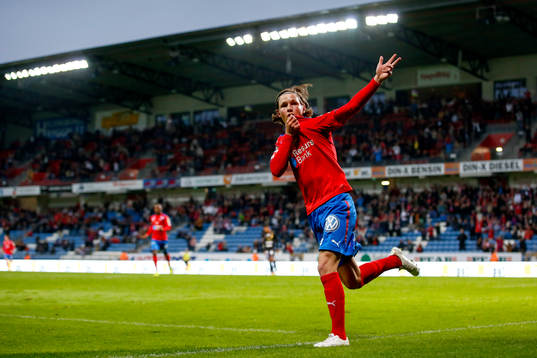 Helsingborgs Max Svensson jublar