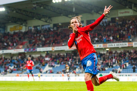 Helsingborgs Max Svensson jublar
