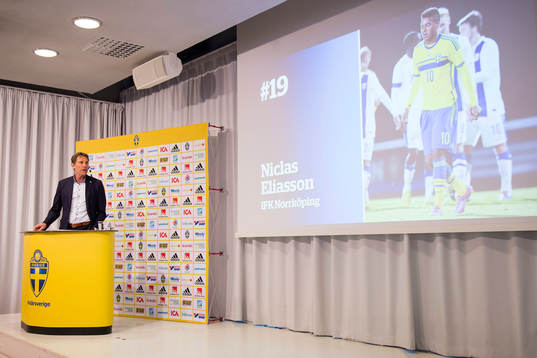 Sveriges förbundskapten Håkan Ericson tar ut Niclas