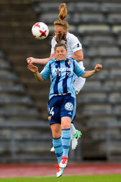Djurgårdens Hanna Lundqvist och Eskilstunas Glodis Perla