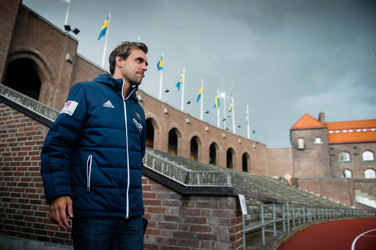 Djurgårdens tränare Joel Riddez nunder fotbollsmatchen i