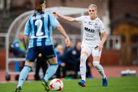 Eskilstunas Olivia Schough och Djurgårdens Hallbera