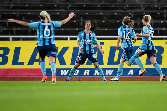 Djurgårdens spelare jublar