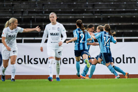 Djurgårdens spelare jublar
