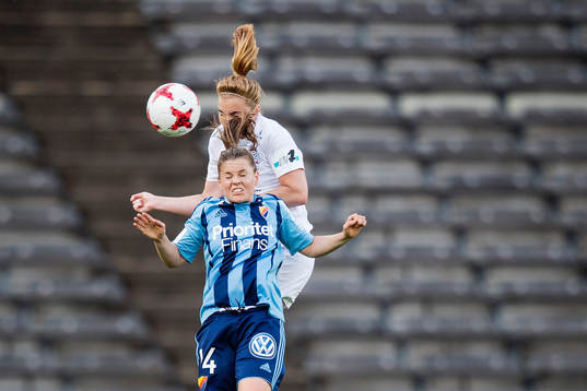 Djurgårdens Hanna Lundqvist och Eskilstunas Glodis Perla