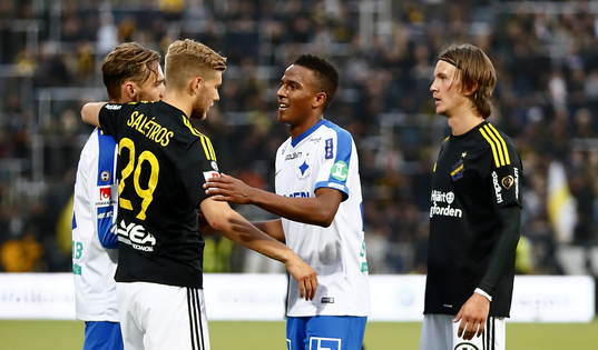 s Anton Salétros , Norrköpings Niclas Eliasson och AIK:s