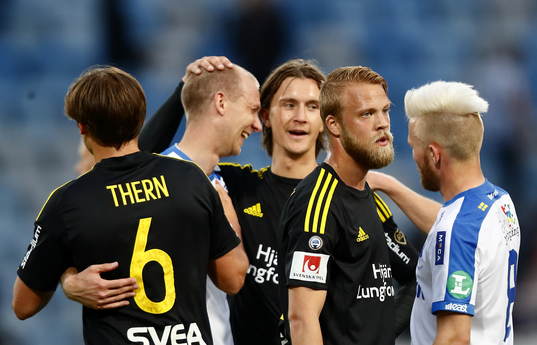 s Simon Thern , Norrköpings Andreas Johansson, AIK:s