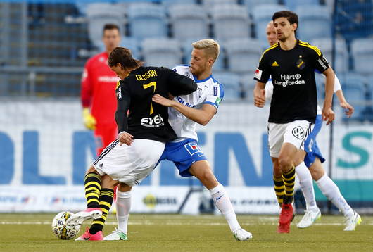 s Kristoffer Olsson  och Norrköpings Filip Dagerstål