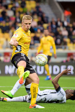 Elfsborgs Per Frick och Häckens Mohammed Abubakari