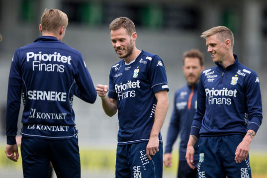 IFK Göteborgs Sebastian Eriksson och Emil Salomonsson