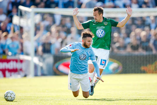 Malmö FFs Erdal Rakip och Jönköpings Fredric Fendrich