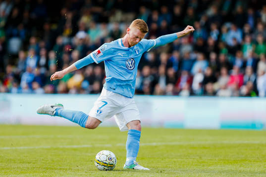 Malmö FFs Anders Christiansen gör 0-1