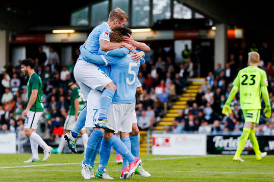 Malmö FFs spelare jublar