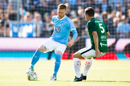 Malmö FFs Anders Christiansen mot Jönköpings Fredric