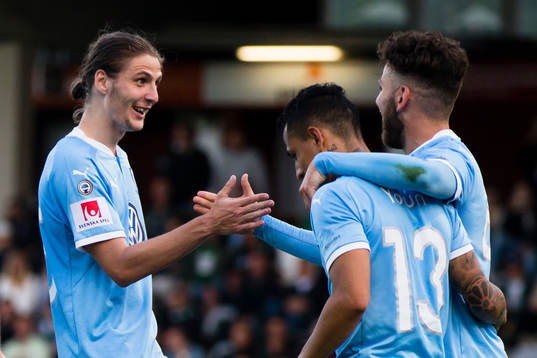 Malmö FFs Pawel Cibicki, Yoshimar Yotún och Erdal Rakip