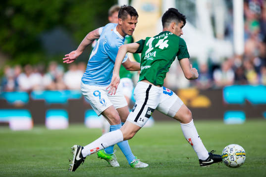 Malmö FFs Markus Rosenberg mot Jönköpings Alejandro