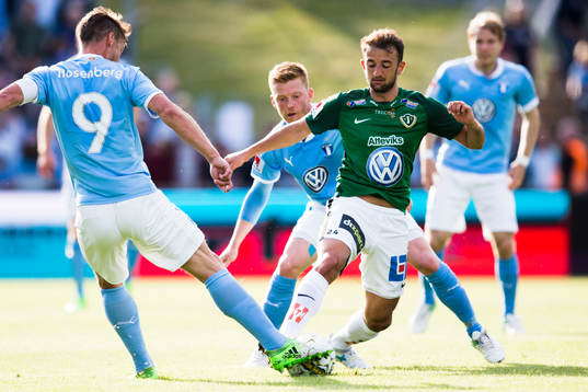 Malmö FFs Markus Rosenberg och Anders Christiansen