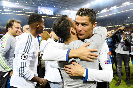 Real Madrids Cristiano Ronaldo jublar