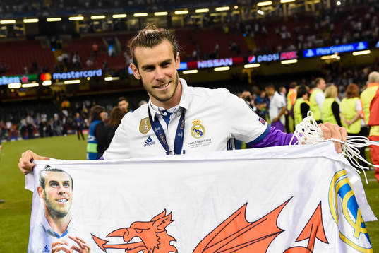 Real Madrids Gareth Bale  jublar
