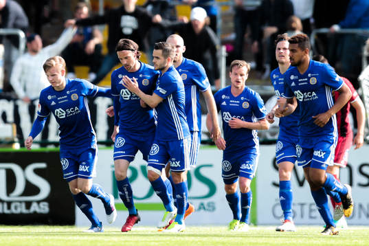 Sundsvalls spelare jublar