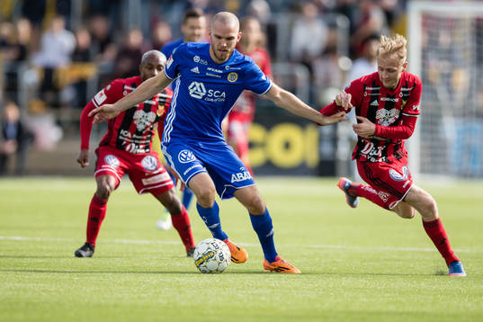 Sundsvalls Marcus Danielson mot Östersunds Curtis Edwards