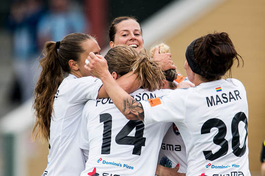 Rosengårds Anja Mittag jublar
