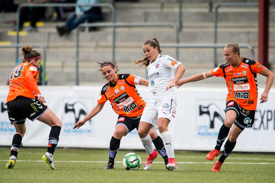 Rosengårds Lieke Martens mellan Kristianstads Alice