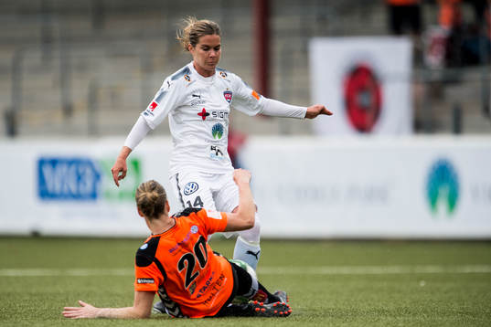 Rosengårds Hanna Folkesson och Kristianstads Mia Carlsson