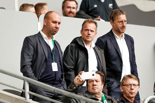 Hammarbys tränare Jakob Michelsen och Sportchef Jesper