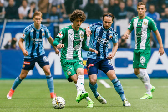 Hammarbys Romulo Cabral Pereira Pinto och Djurgårdens