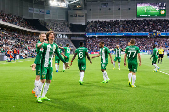 Hammarbys Romulo Cabral Pereira Pinto jublar fetr att ha