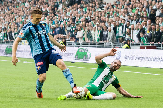 Djurgårdens Jesper Karlström och Hammarbys Kennedy