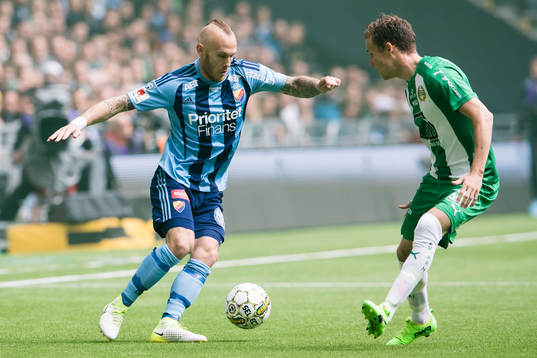 Djurgårdens Magnus Eriksson utmanar Hammarbys Fredrik