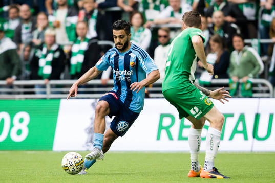 Djurgårdens Othman El Kabir utmanar Hammarbys Birkir Már