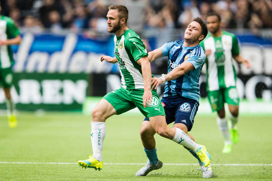 Hammarbys Imad Khalili och Djurgårdens Kerim Mrabti