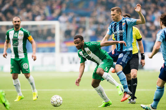 Hammarbys Serge-Junior Martinsson Ngouali och Djurgårdens