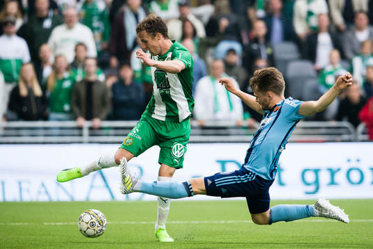 Hammarbys Fredrik Torsteinbö och Djurgårdens Jacob Une