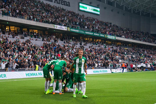 Hammarbys Fredrik Torsteinbö jublar