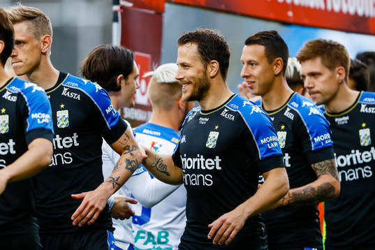 IFK Göteborgs Tobias Hysen före fotbollsmatchen i