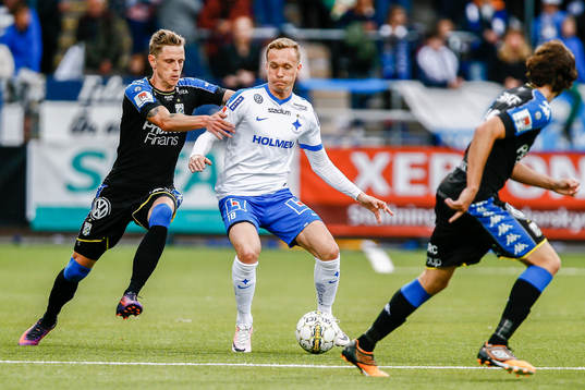 IFK Göteborgs Sören Rieks och Norrköpings Gudmundur