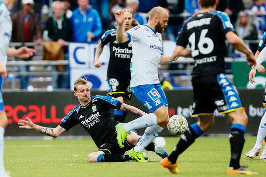 IFK Göteborgs Sebastian Eriksson och Norrköpings Daniel