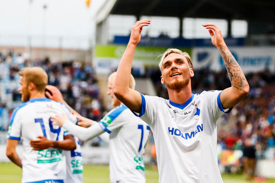 Norrköpings Linus Wahlqvist jublar