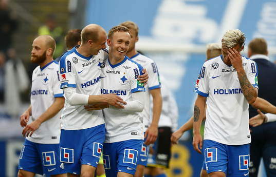Norrköpings Andreas Johansson och Gudmundur Thórarinsson
