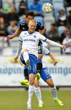 Norrköpings Kalle Holmberg och IFK Göteborgs David Boo